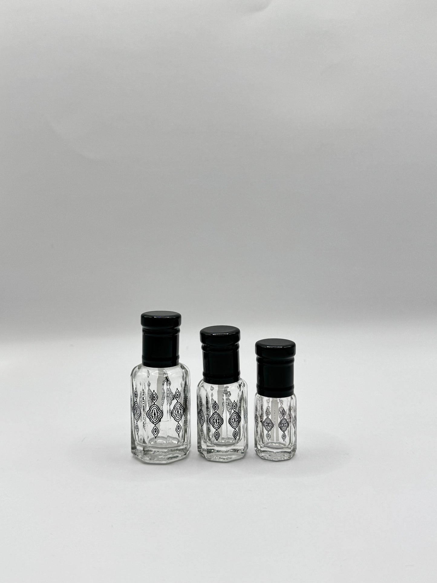 BLACK FOILING GOLDEN CAP & GOLD DESIGN - 3/6/12ML