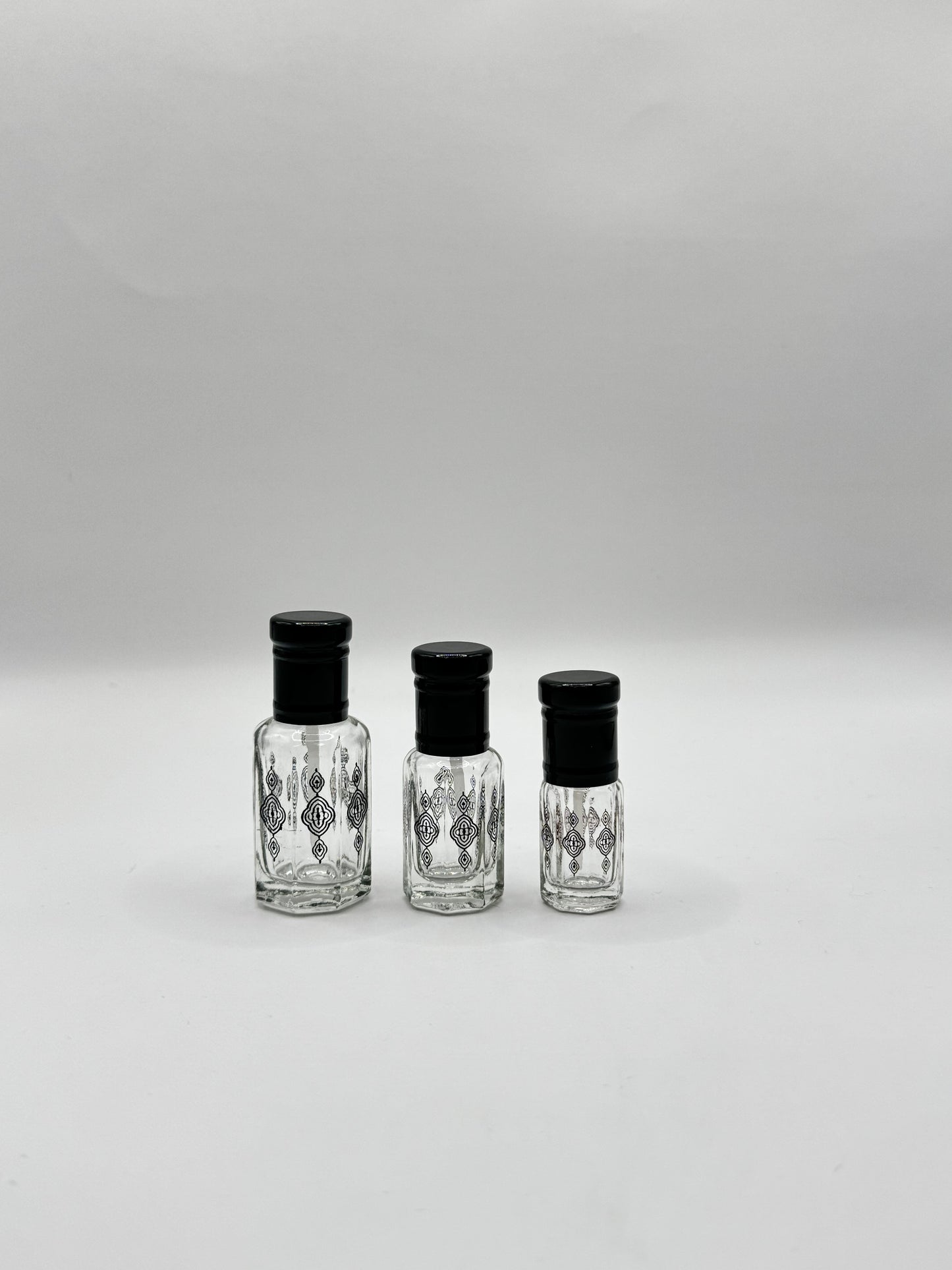 BLACK FOILING GOLDEN CAP & GOLD DESIGN - 3/6/12ML