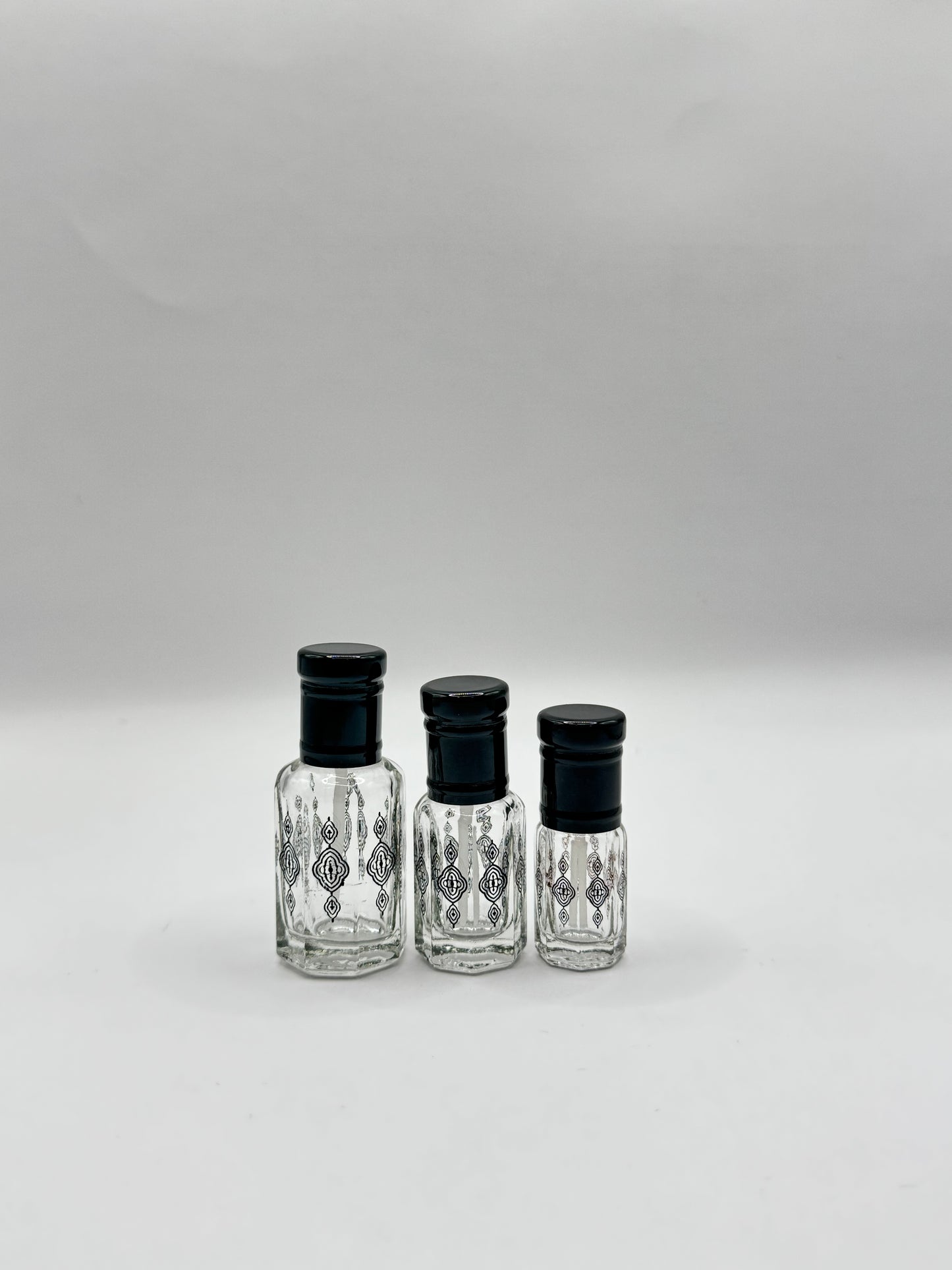 BLACK FOILING GOLDEN CAP & GOLD DESIGN - 3/6/12ML