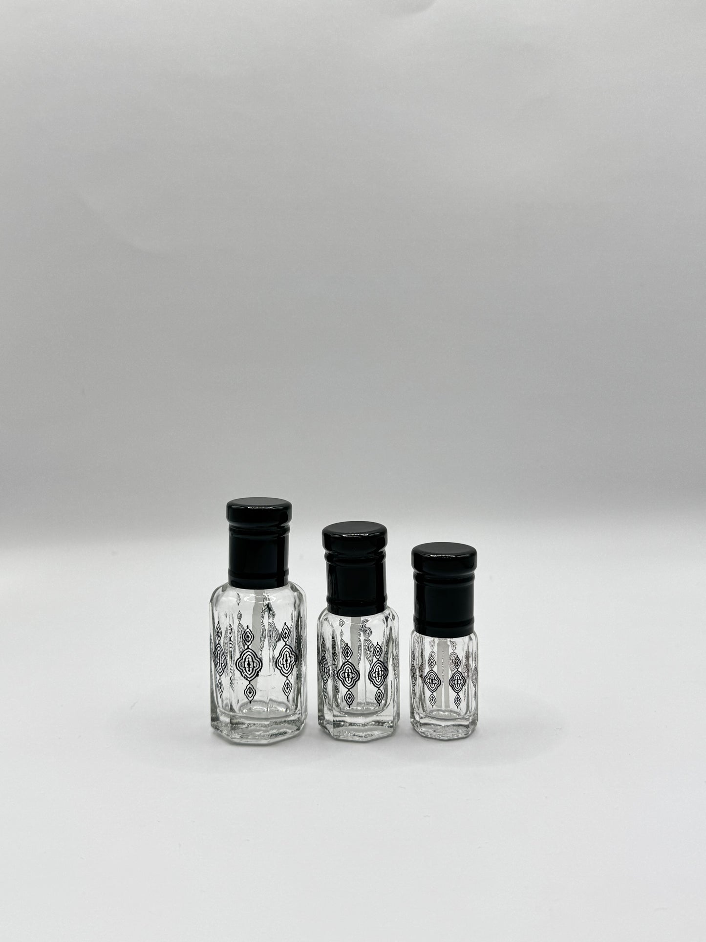 BLACK FOILING GOLDEN CAP & GOLD DESIGN - 3/6/12ML
