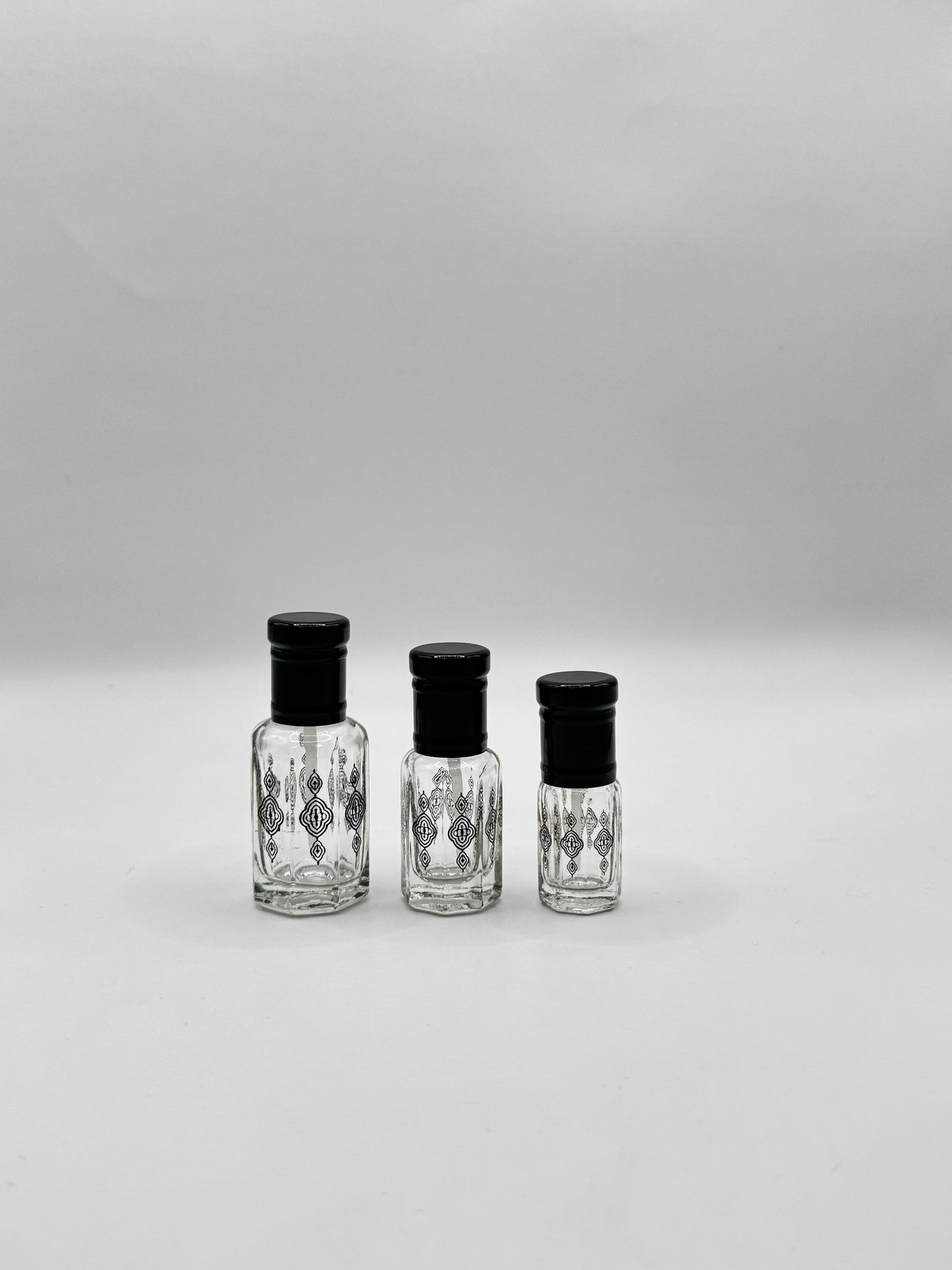BLACK FOILING GOLDEN CAP & GOLD DESIGN - 3/6/12ML